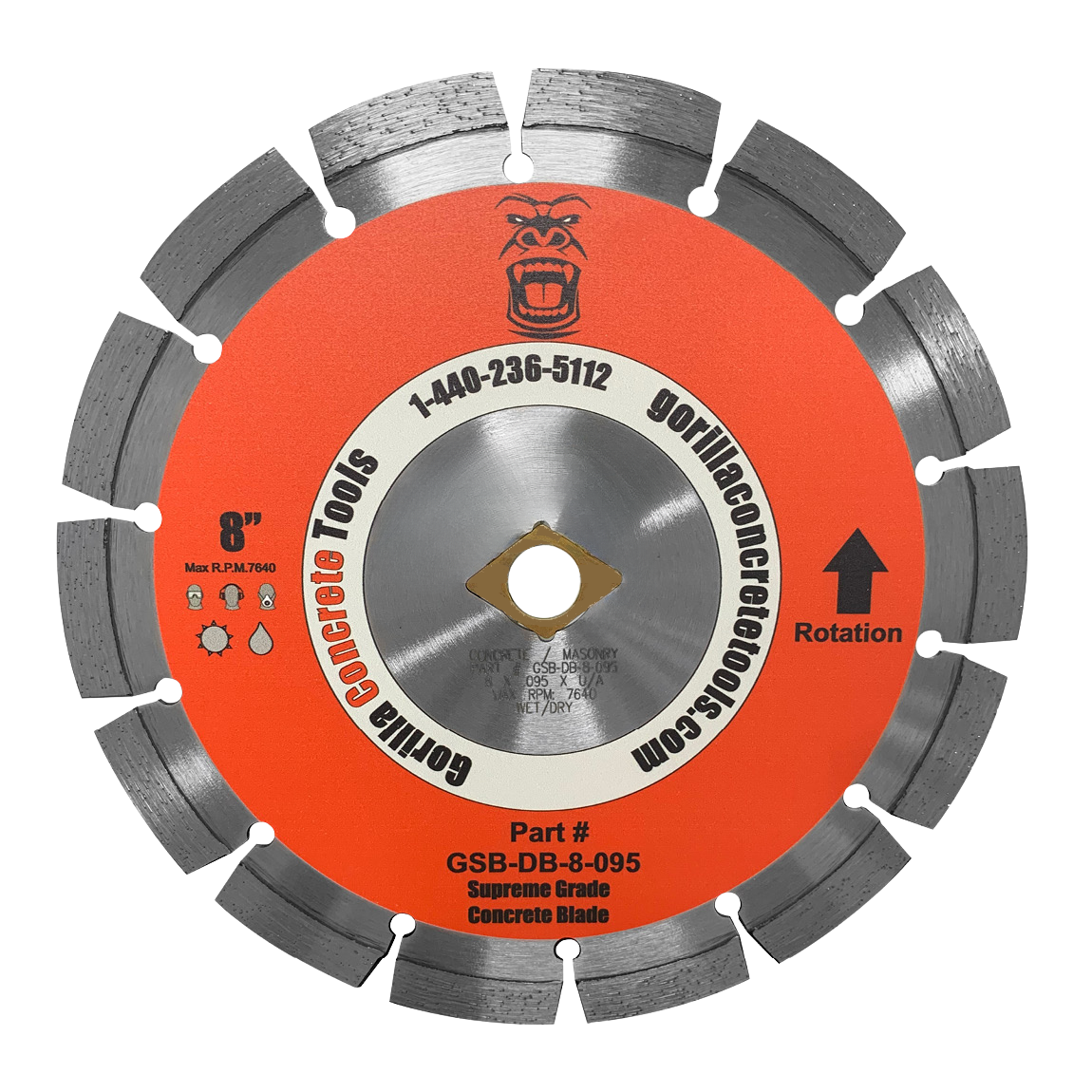 Gorilla 8" Early Entry Premium Diamond Blade
