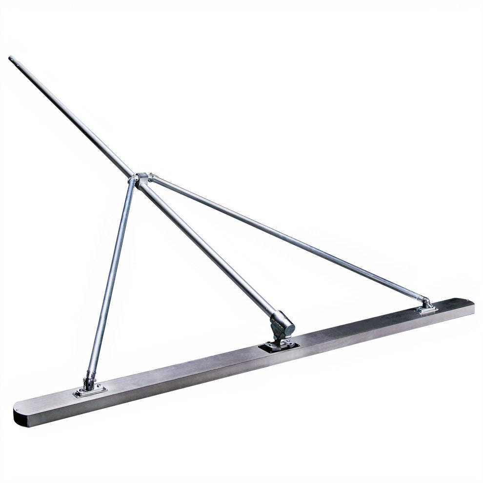 Chequer Rod Kraft 2.44m (8ft) Round End Magnesium Check Rod with Bracket, Braces a ...