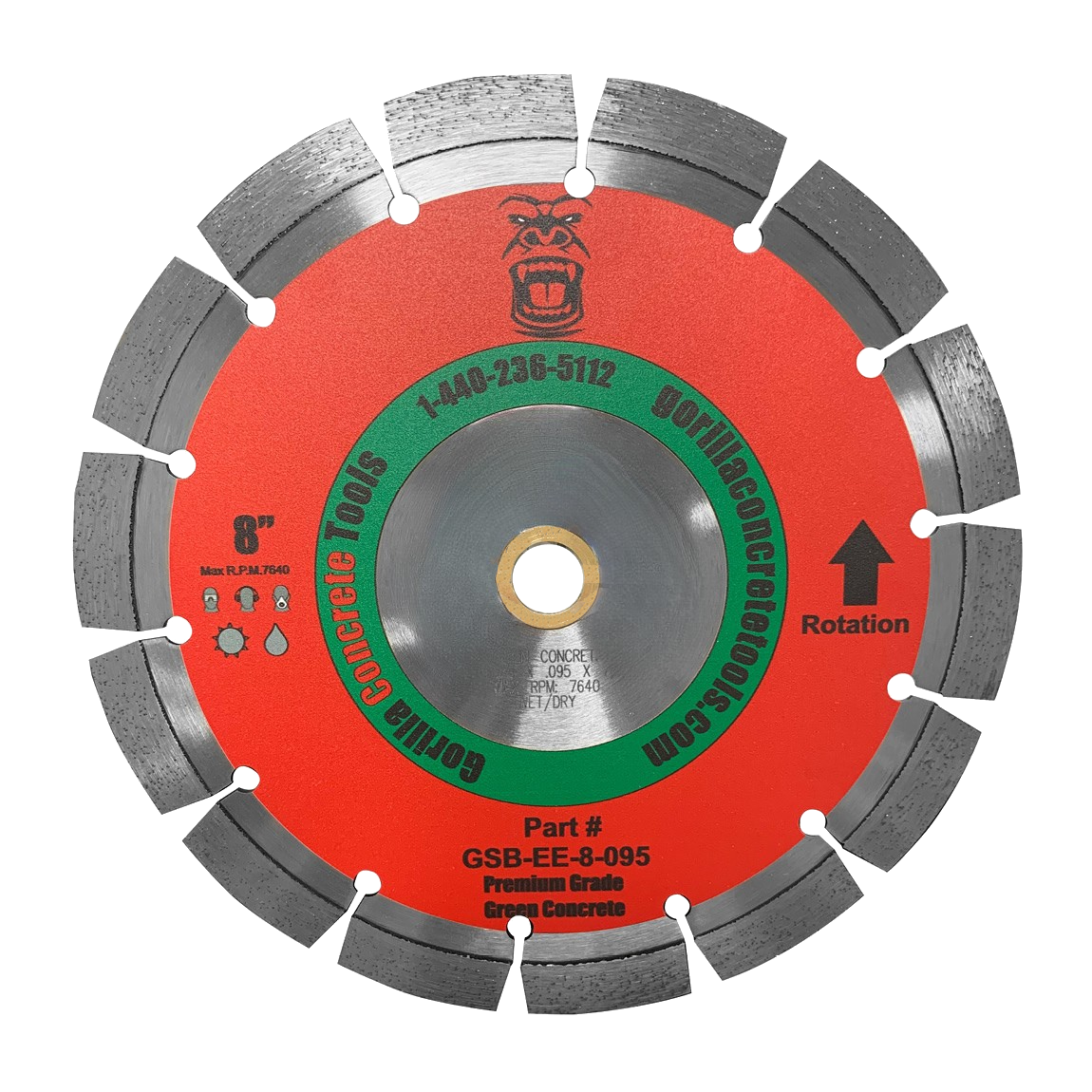 Gorilla 8" Early Entry Premium Blade - Green