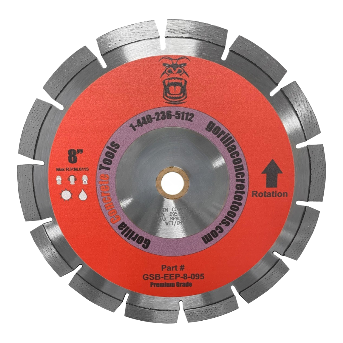 Gorilla 8" Early Entry Premium Blade - Purple