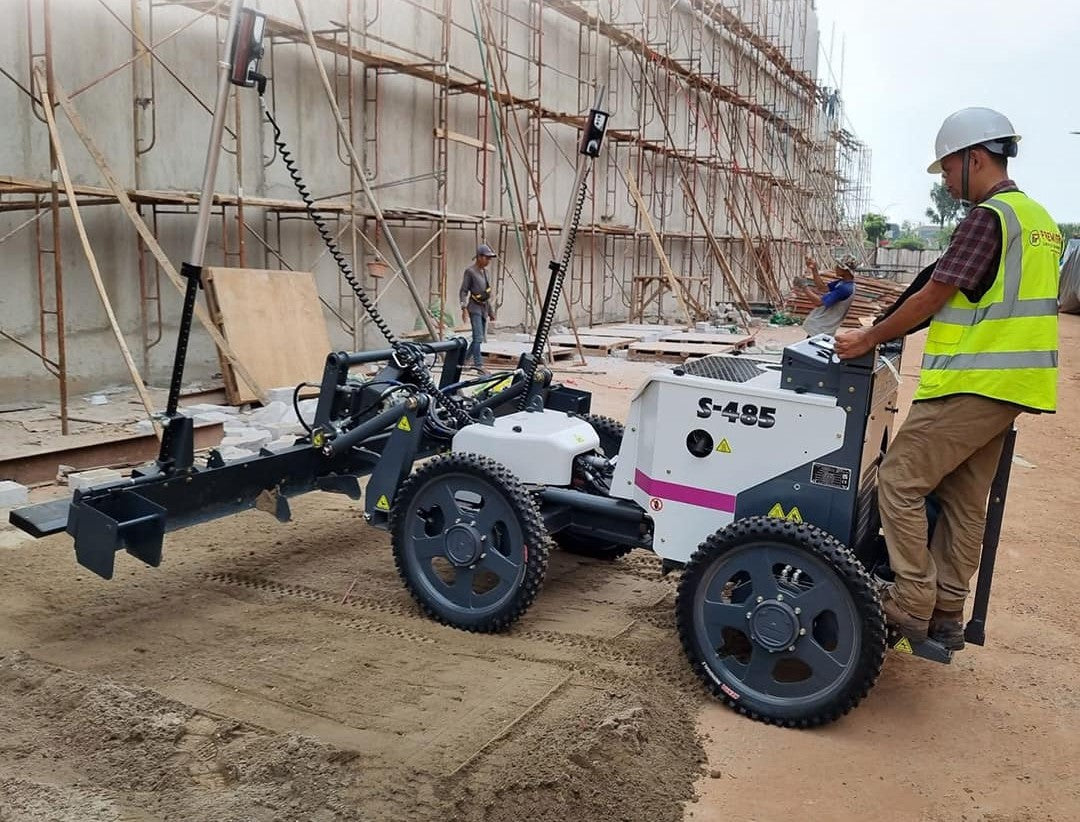 Concrete construction site